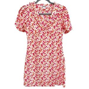 Glamorous Summer Floral Mini Dress - Size US 4